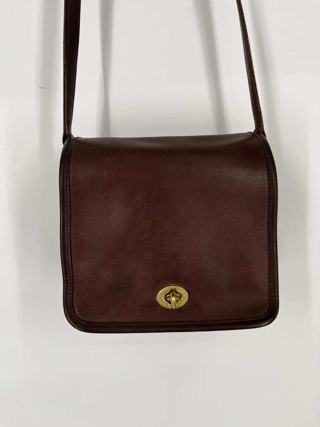 Vintage 90s Coach Dark Brown Companion Flap Bag \ Made in Costa Rica \ PLEASE SEE Item Descriptio... | Etsy (US)