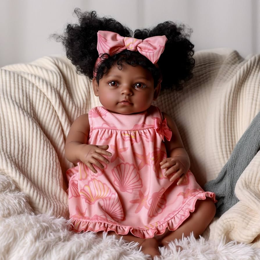 BABESIDE Lifelike Reborn Baby Dolls Daisy Black Girl- 20 Inch Soft Body Realistic-Newborn Handmad... | Amazon (US)