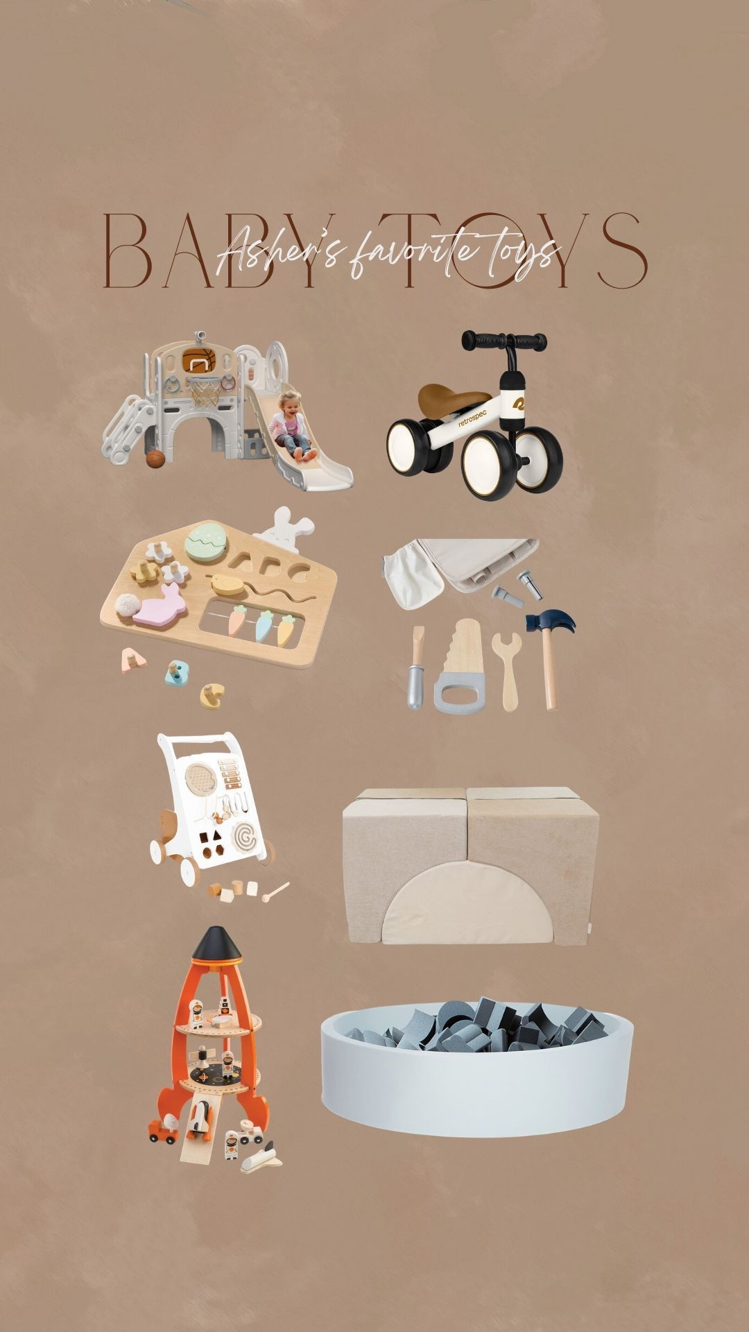 Asher’s favorite toys!

#LTKSeasonal #LTKkids #LTKbaby