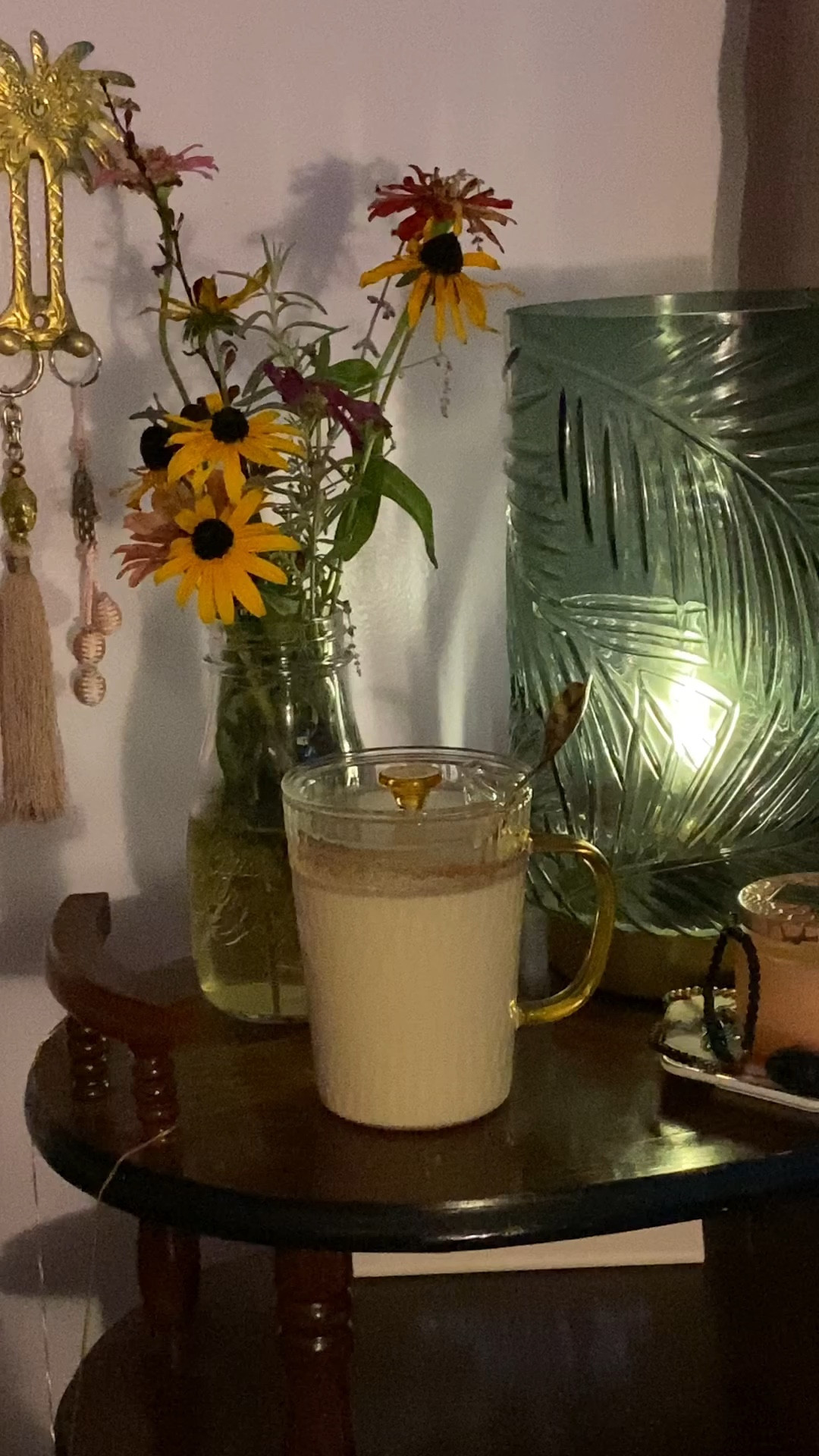 My glass lamp, gold palm tree wall decor and glass mug with lid are all on sale! 

#LTKhome #LTKunder50 #LTKSale