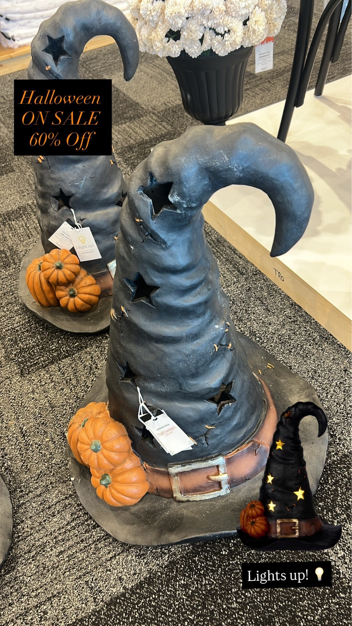 The Container Store Halloween sale 60% off! Love this LED witch hat decor! @The Container Store #LaidbackLuxeLife

Hey Beautiful! Feel free to comment on this post if you have any questions! 🫶🏽

Follow me for more fashion finds, beauty faves, lifestyle, home decor, sales and more! So glad you’re here!! XO, Karma

#LTKSaleAlert #LTKSeasonal