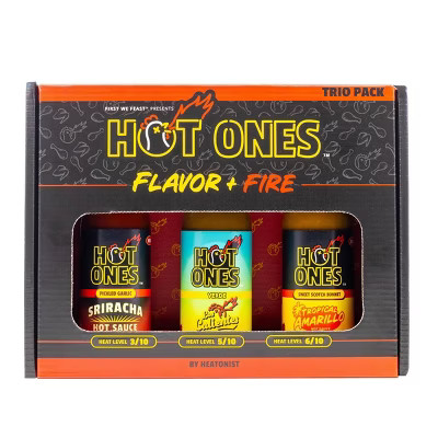 Hot Ones Flavor + Fire Hot Sauce Trio Pack Gift Set - 15oz/3ct | Target