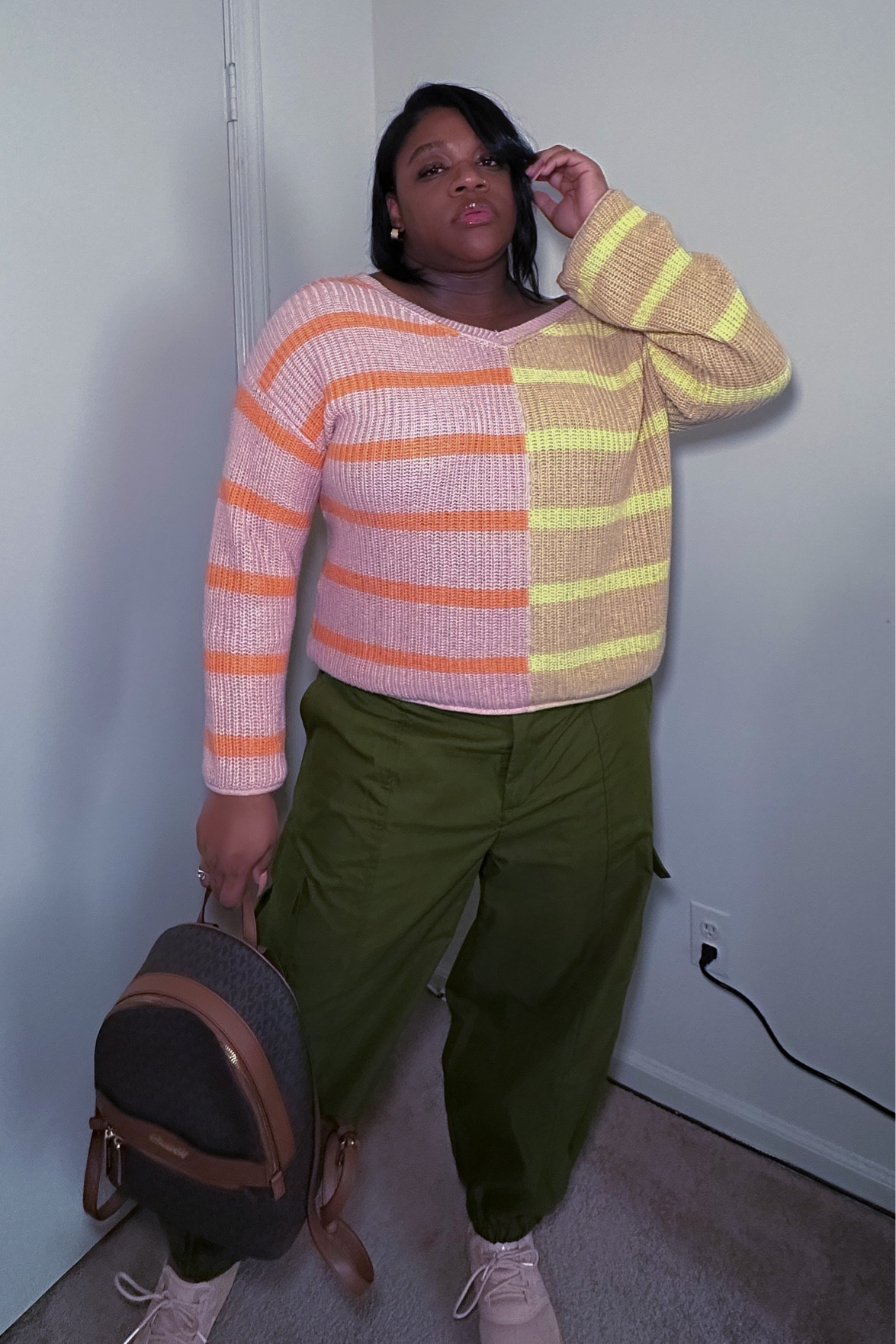 Outfit Ideas | Cargo Pants 💚 Sweater (L) Pants (XL)

#casualoutfit #americaneagle #targetfind 

#LTKcurves #LTKstyletip