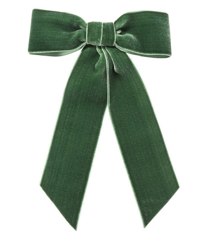 Jennifer Behr Vintage Wide Velvet Bow Barrette - ShopBAZAAR | Shop BAZAAR