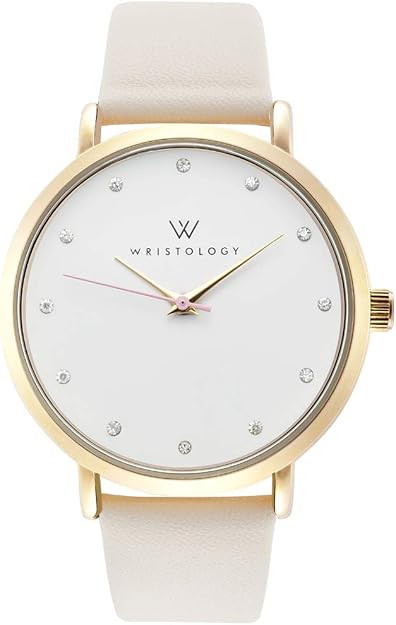 Wristology 10 Styles Maxi Crystal Watch Leather Band - Interchangeable Genuine Leather Strap - La... | Amazon (US)