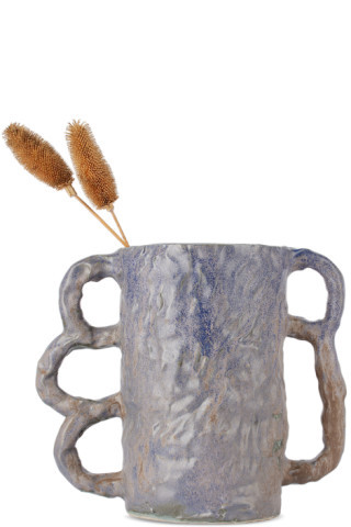 SSENSE Exclusive Blue Studio 30 Vase | SSENSE