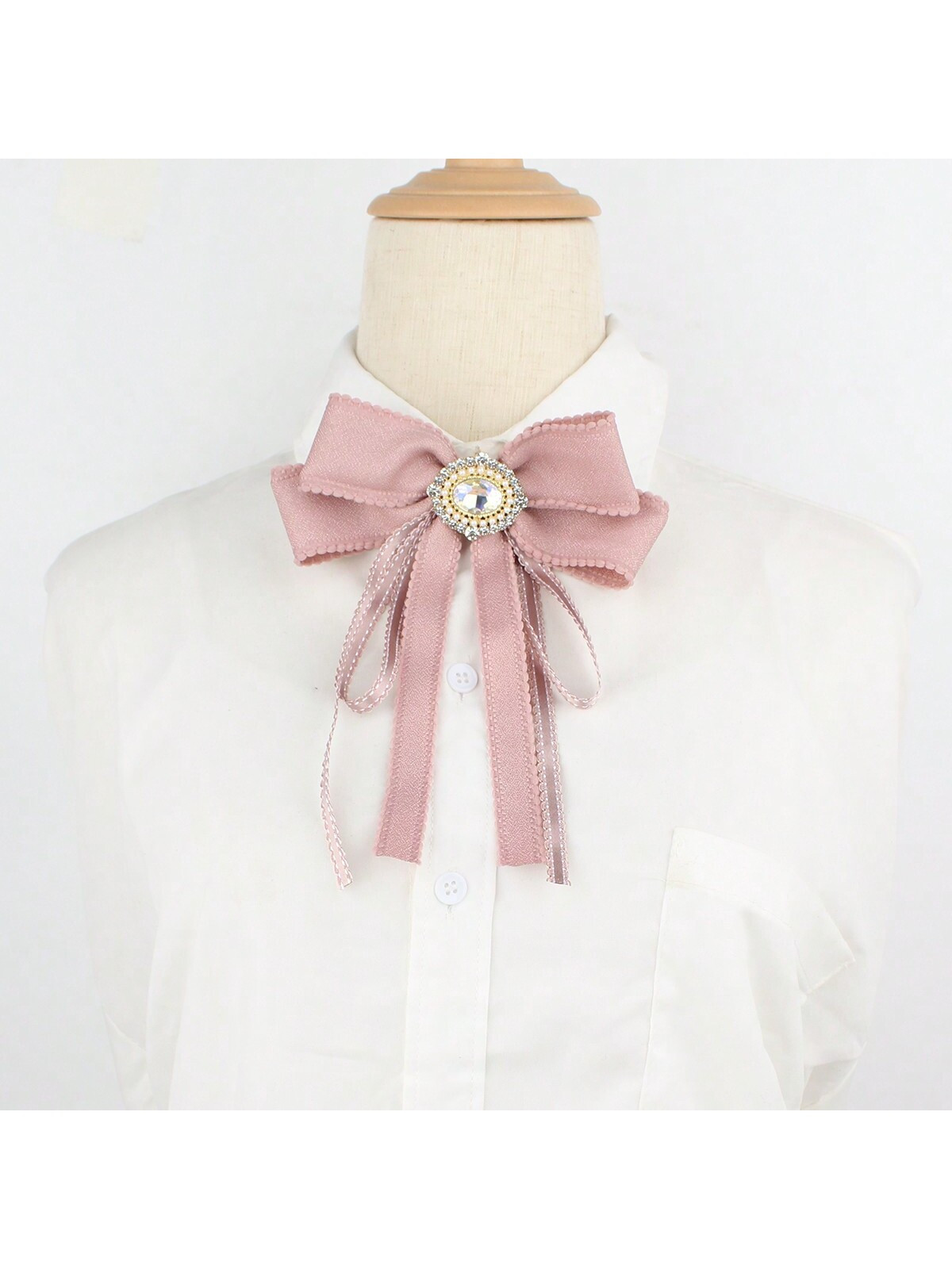 1st Kristal & Parel Elegante Luxe Strik Broche Pin, Geschikt Voor Casual, Feest, Date Gelegenhede... | SHEIN