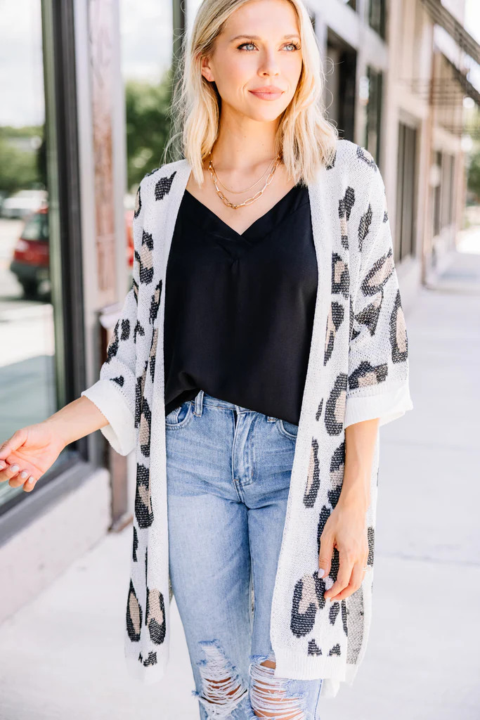 Don't Mention It Taupe Brown Leopard Print Cardigan | The Mint Julep Boutique