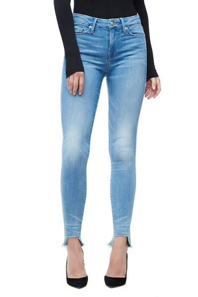 GOOD WAIST CROP TUNNEL HEM | BLUE130 | Good American