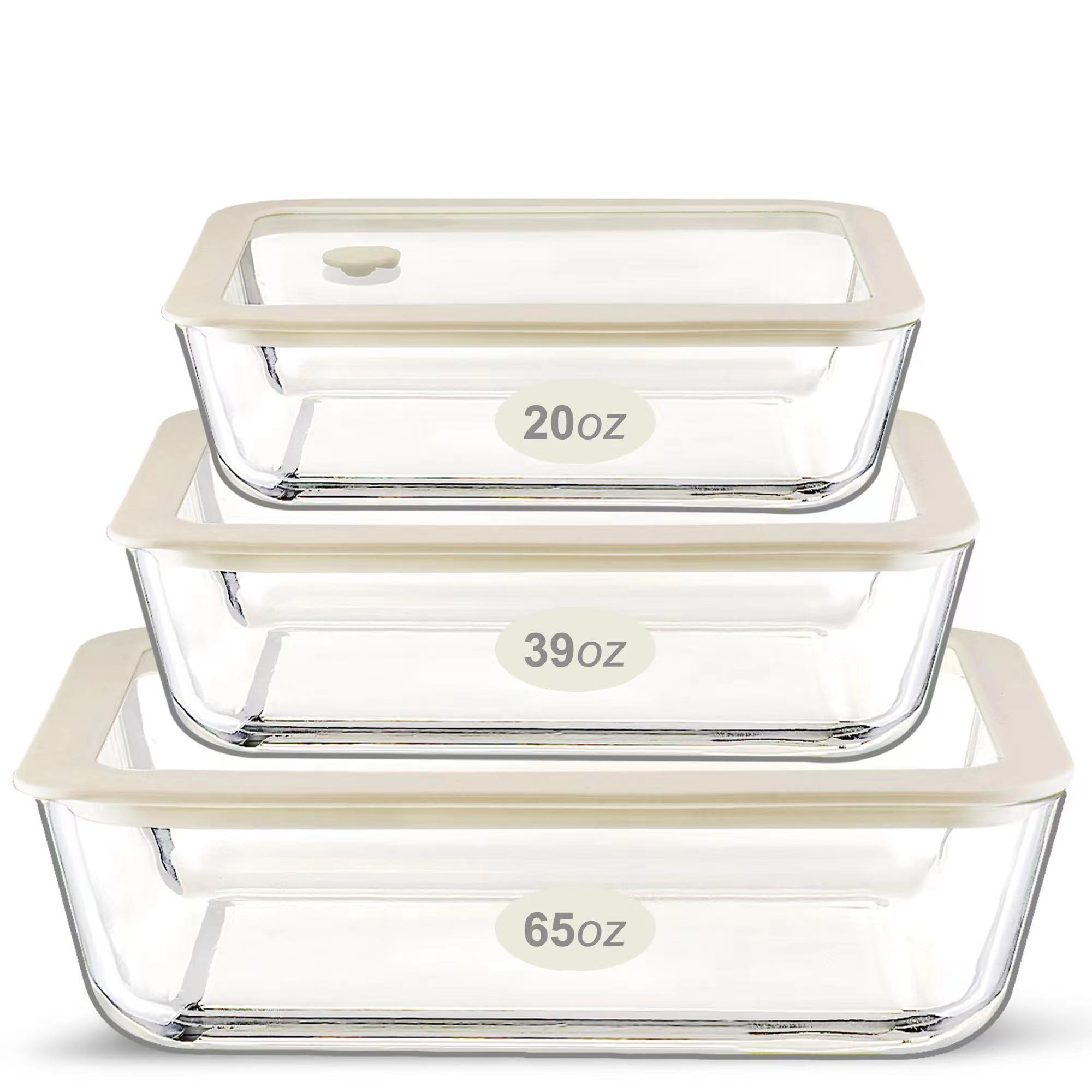 Urban Green Glass Food Container Set with Glass Lid, 4 Pack, Meal Prep Containers with Silicone F... | Amazon (US)