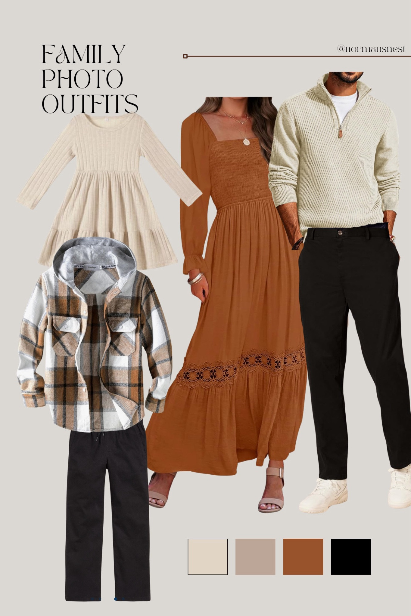 Cognac and black family photo outfits.

#LTKFamily #LTKxPrimeDay #LTKFindsUnder50