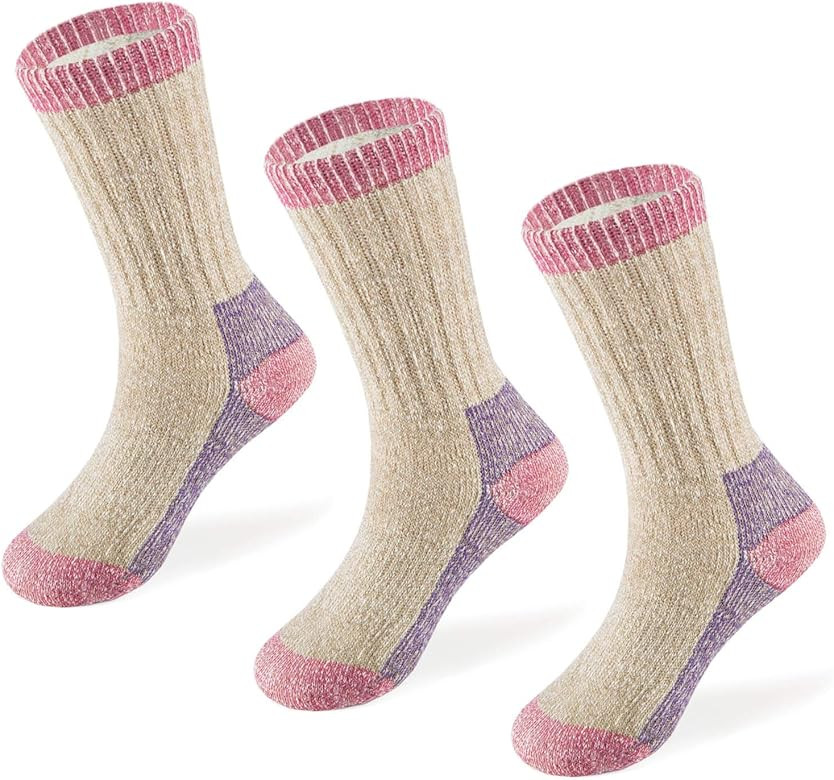 MERIWOOL Merino Wool Kids Hiking Socks for Children 3 Pairs | Amazon (US)