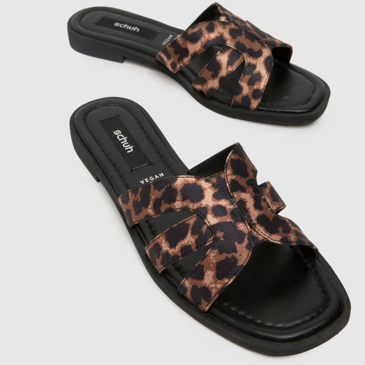 Womens Black & Brown schuh Trisha Mule Sandals | schuh | Schuh