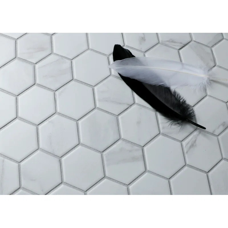 Value Series 2" x 2" Porcelain Honeycomb Mosaic Wall & Floor Tile | Wayfair North America
