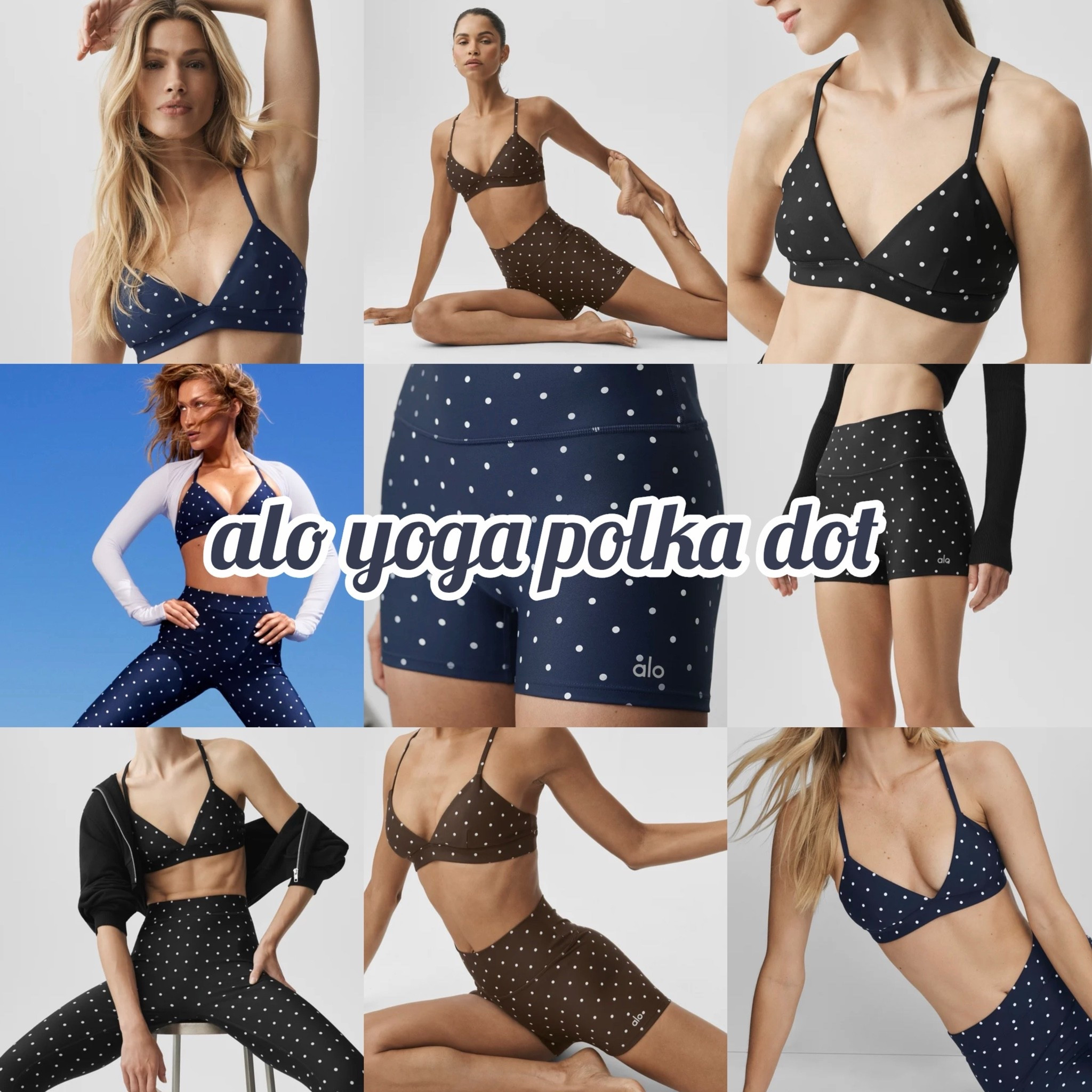 this collection is going TO GO FAST👀👏🏼💗 obsessed with the polka dots omg and I love that bra 😭😭🤍✨ @Alo Yoga

#LTKootd #LTKfitnessgoals #LTKActive