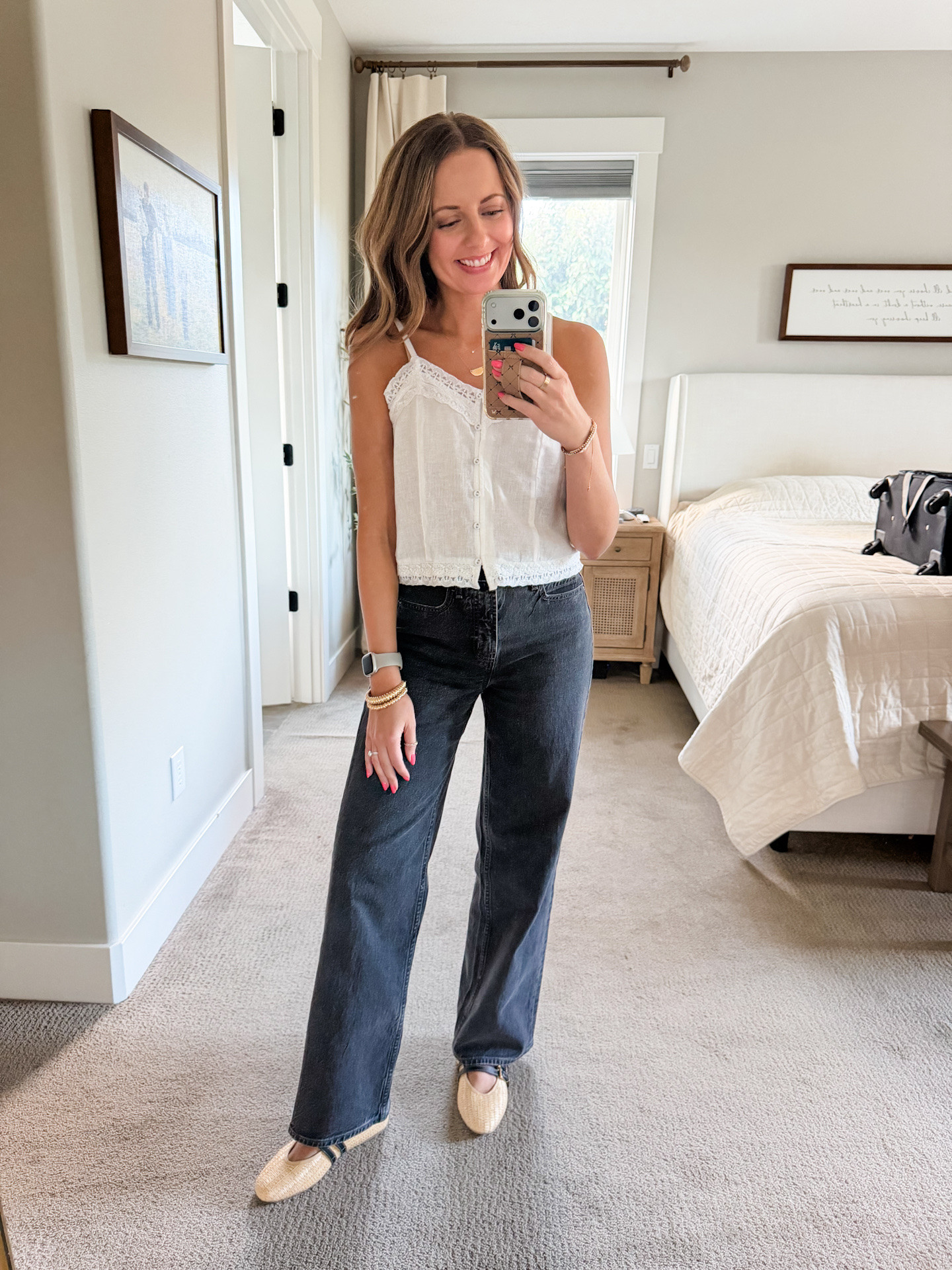 Old Navy 50% offsite wide! My favorite black washed jeans are on sale for $22.49. High rise wide leg fit available in lots of washes. If in between sizes, go down.

#LTKSaleAlert #LTKOver40 #LTKootd