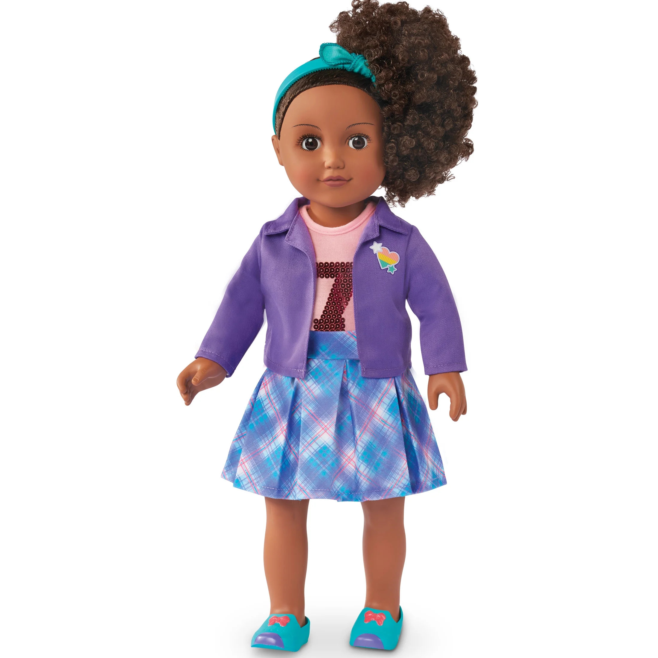 My Life As Chloe Posable 18 inch Doll, Dark Brunette Hair, Brown Eyes | Walmart (US)
