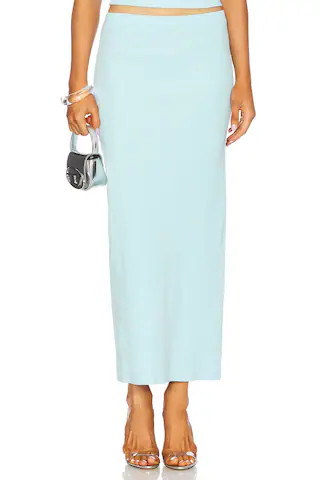 Mother of All Antonia Skirt in Turquoise from Revolve.com | Revolve Clothing (Global)