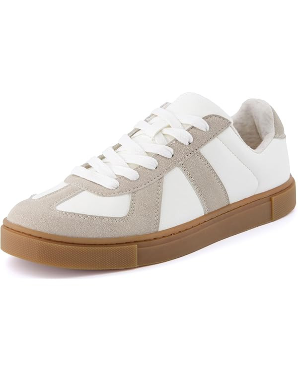 CUSHIONAIRE Women's Bailey lace up Sneaker +Comfort Foam, Wide Widths Available | Amazon (US)