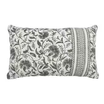 allen + roth 20-in x 12-in Gray Oblong Indoor Decorative Pillow | Lowe's