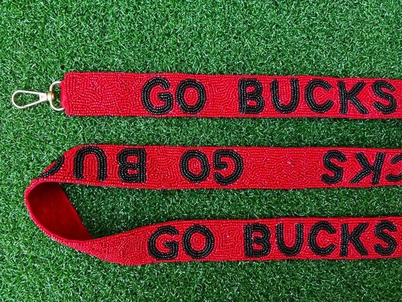Beaded Bag Strap, Go Bucks Bag Strap, Ohio State Bag Strap, Buckeyes Game Day, Ohio State Grad Gi... | Etsy (US)