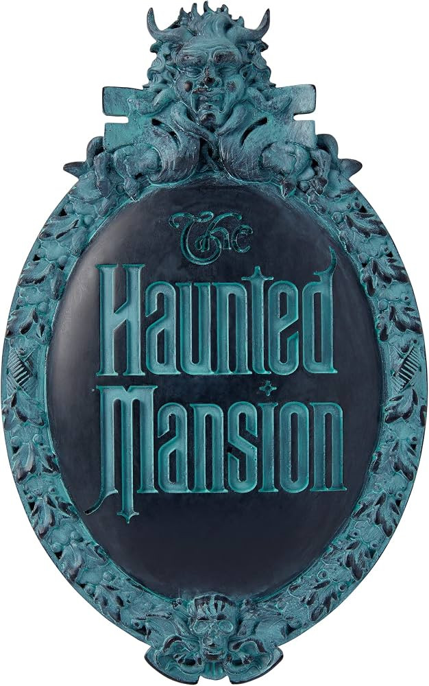 Spirit Halloween Disney The Haunted Mansion Sign | Officially Licensed | Halloween Decor | Horror Decor | Wall Sign | Amazon (US)