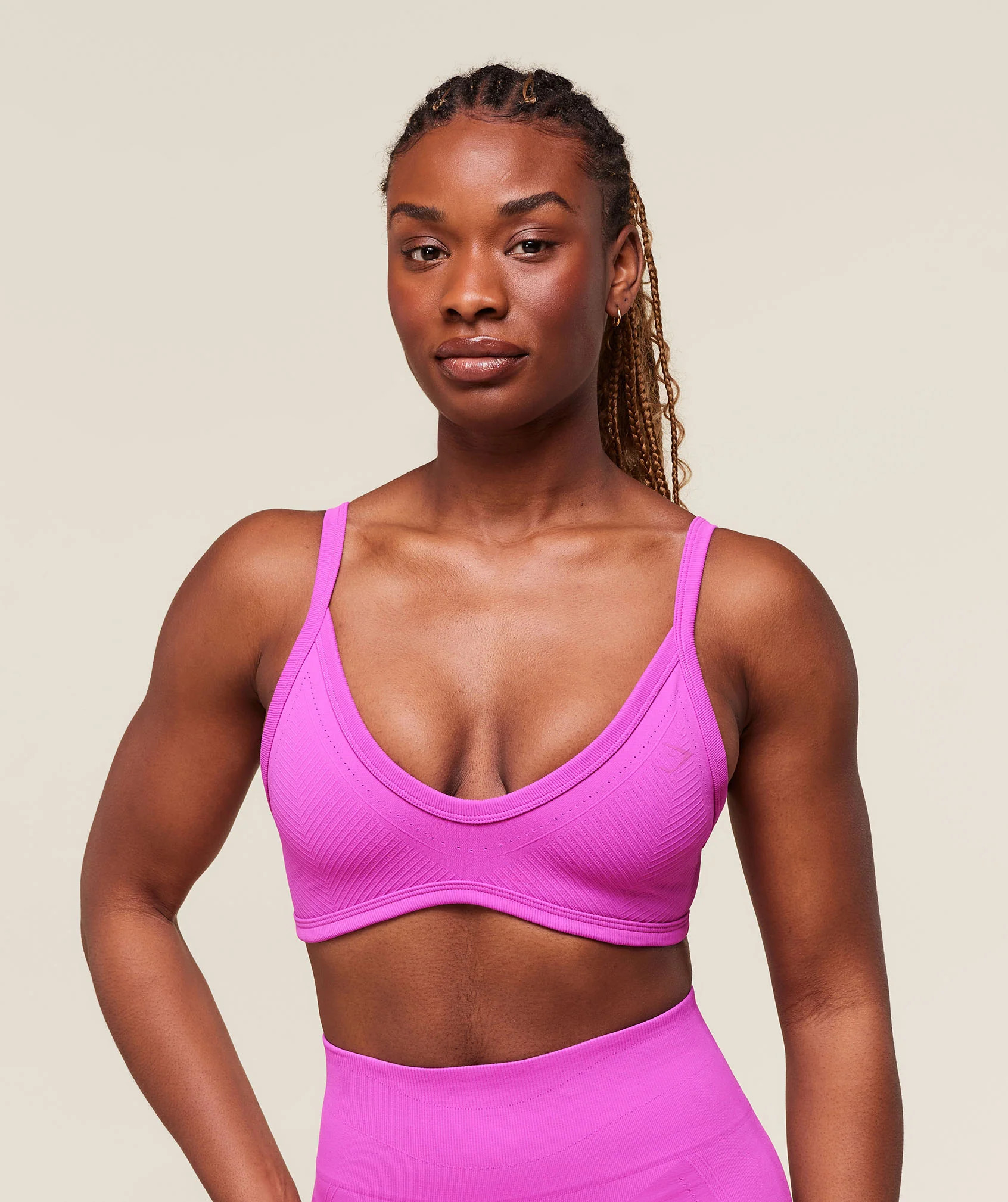 Gymshark Energised Seamless Sports Bra - Vibrant Pink | Gymshark CA