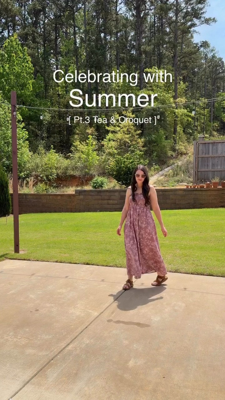 We’re back with part 3 of my ladies tea party & croquet spring gathering with a behind-the-scenes look at the setup the morning of the event. 

This is where all the magic happens & everything comes together before guests arrive. ☕️🥐🌸

I lot of what I used decor-wise for this party, I already had, but was able to link a good amount of items for you that are still available. 

The gold tea pot I used in my centerpiece was a wedding gift from a friend who thrifts/antiques, but happened to find the exact set on Etsy. 

I consigned my tea cups locally for the tea party, but found some great bone china / vintage tea cups I tagged for you on Etsy as well. 
.
.
.
.
.
.
.
.
.
.
.
.
.
.
.
.
.
.
.
.
.
.
romanticizing life
celebrate more
spring hosting theme
Spill the tea party
tea party
hosting series
party planning
bridgerton party
the hostess with the mostest
hostess playbook
hosting day in my life
time stamped
English tea party
Mothers Day Tea Party
Backyard Tea Party

#LTKstorytime #LTKSeasonal #LTKdayinmylife