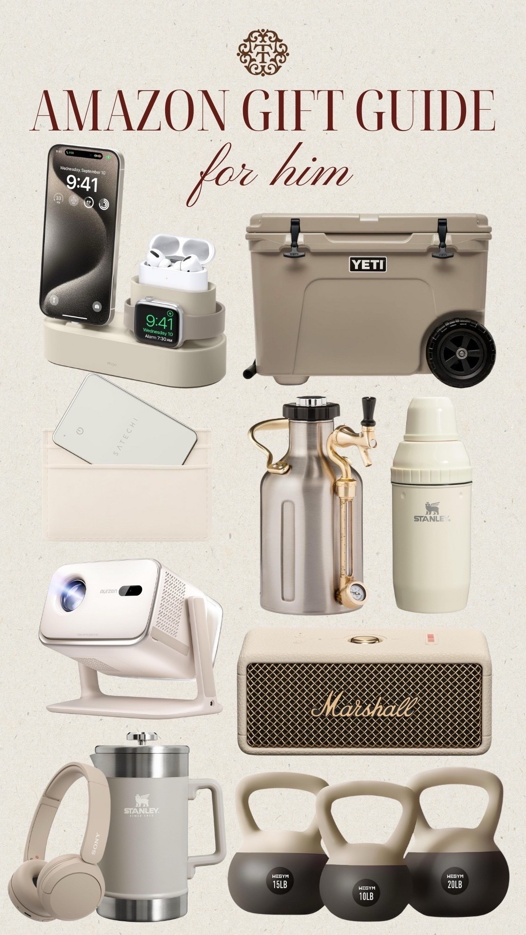 A gift guide full of items you can get from Amazon for the men in your life! We’re always trying to find the best gifts for that special man in your life. We are loving the charging station for his bedside table, Bluetooth wallet card, & Stanley shaker! We also think the Stanley French press is a great option if he is a coffee lover. 


#LTKGiftGuide #LTKSeasonal #LTKHoliday