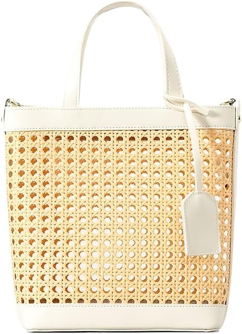 Straw Beach Bag for Women Summer Woven Rattan Tote Bag Straw Purses and Handbags for Vacation wit... | Amazon (US)