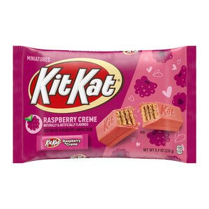 KIT KAT&reg; Miniatures Raspberry Flavored Creme Wafer Candy Bars, Valentine's Day, 8.4 oz | CVS