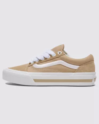 Youth Old Skool Platform Shoe(Khaki Beige) | Vans (US)