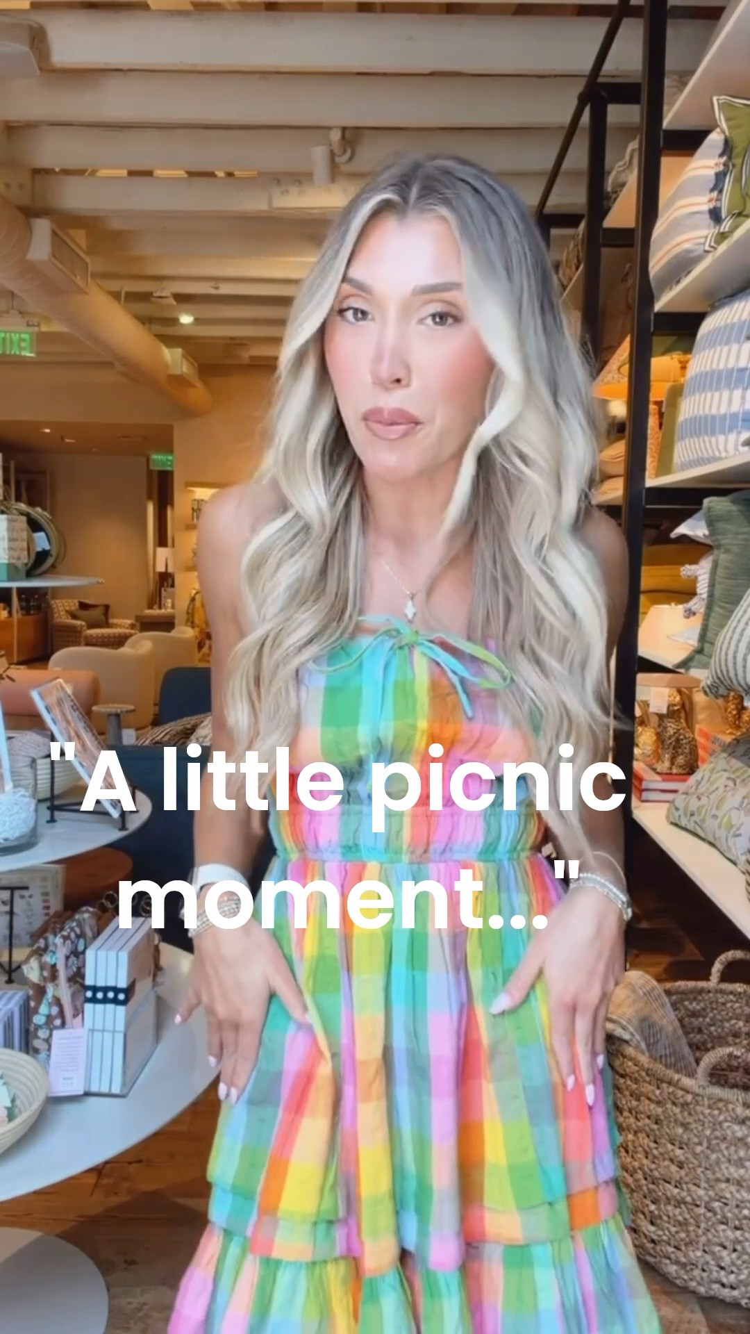 "A little picnic moment" for Grace in this madras dress! Bright, flattering and ready for summer!  

@Anthropologie #anthropartner

#LTKootd #LTKmomlife #LTKOver40