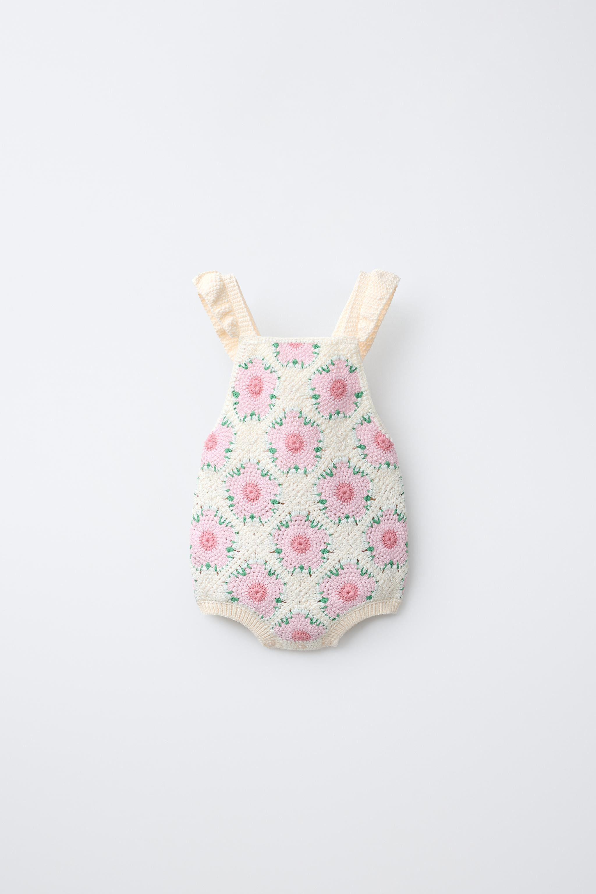 CROCHETED FLOWER ROMPER | Zara US