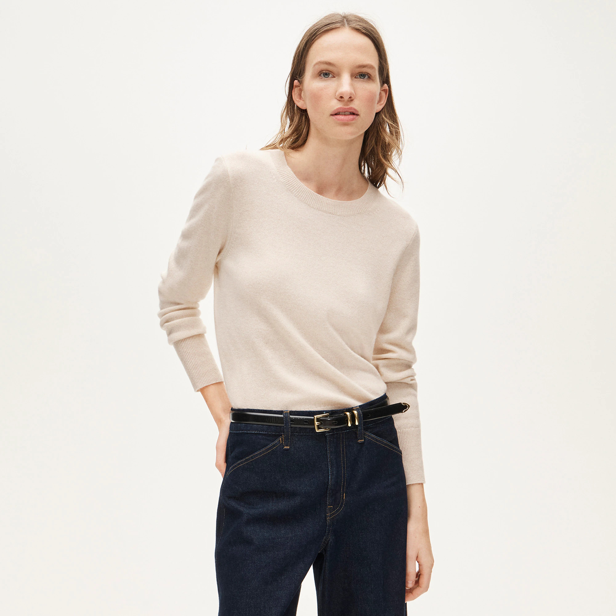 Cashmere classic-fit crewneck sweater | J. Crew US