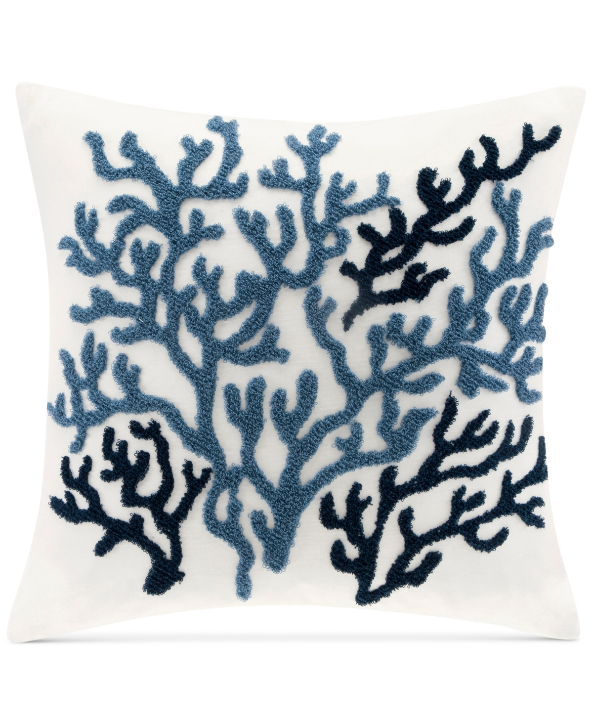 Harbor House Beach House Embroidered Decorative Pillow, 18" x 18" - Blue | Macy's