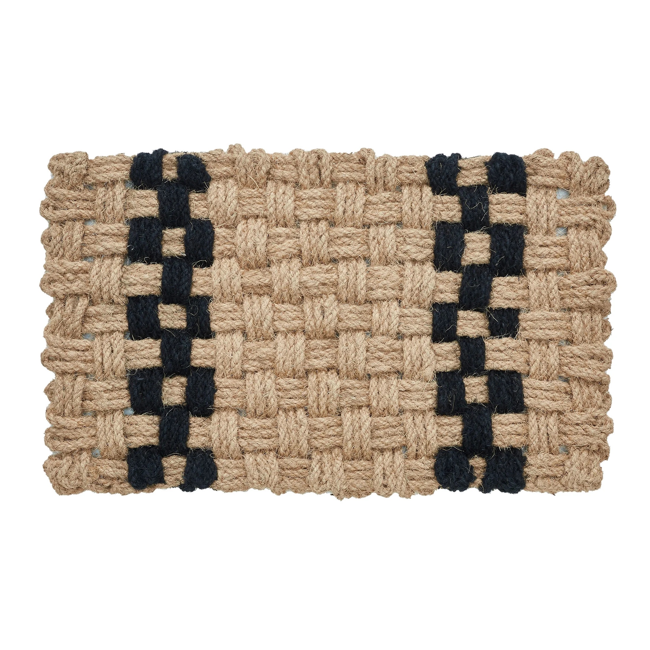 My Texas House Weave Natural/Black Coir Outdoor Welcome Doormat, 18" x 30" - Walmart.com | Walmart (US)