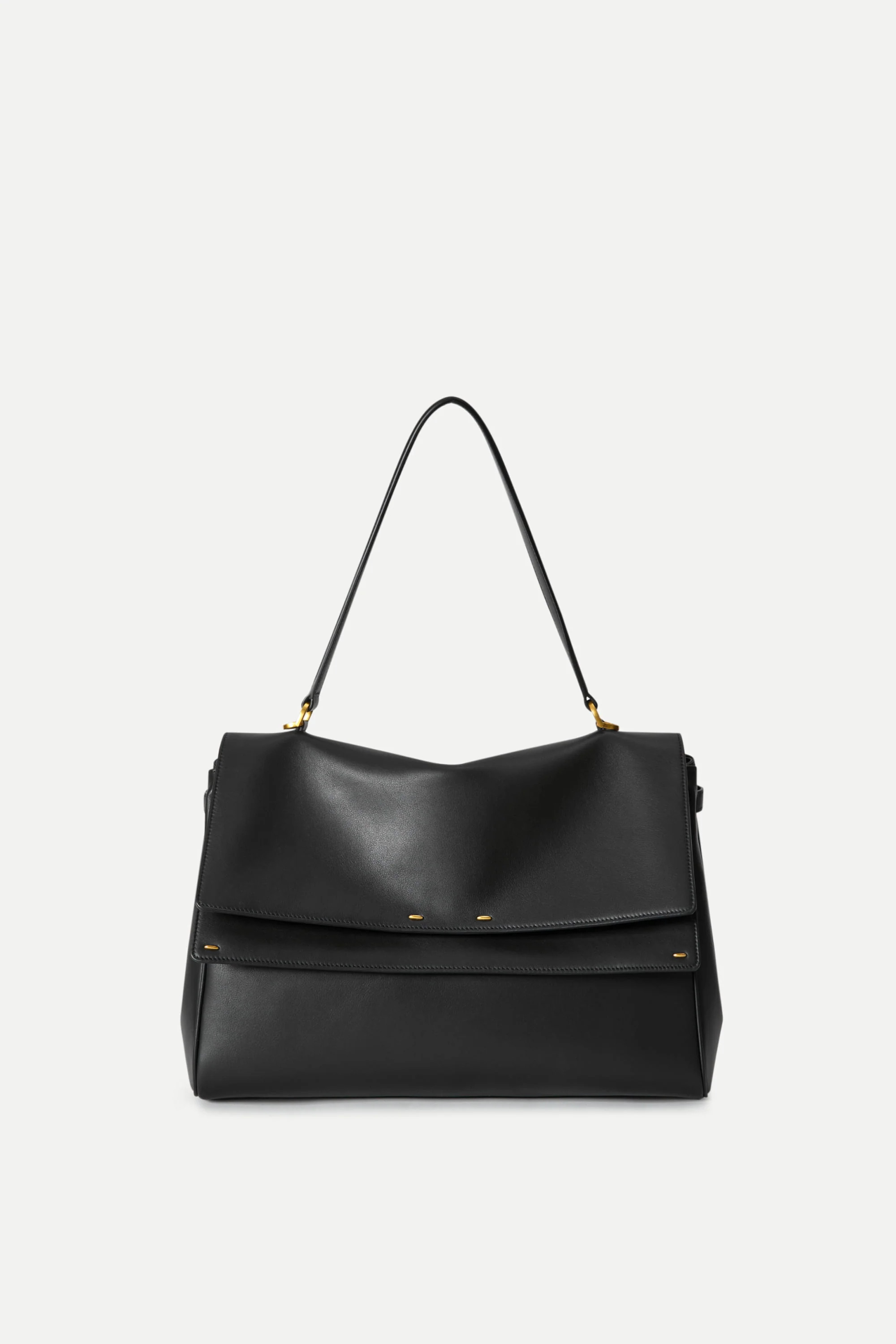 Rialto Double Flap Handbag in Calfskin Leather | Fabrique