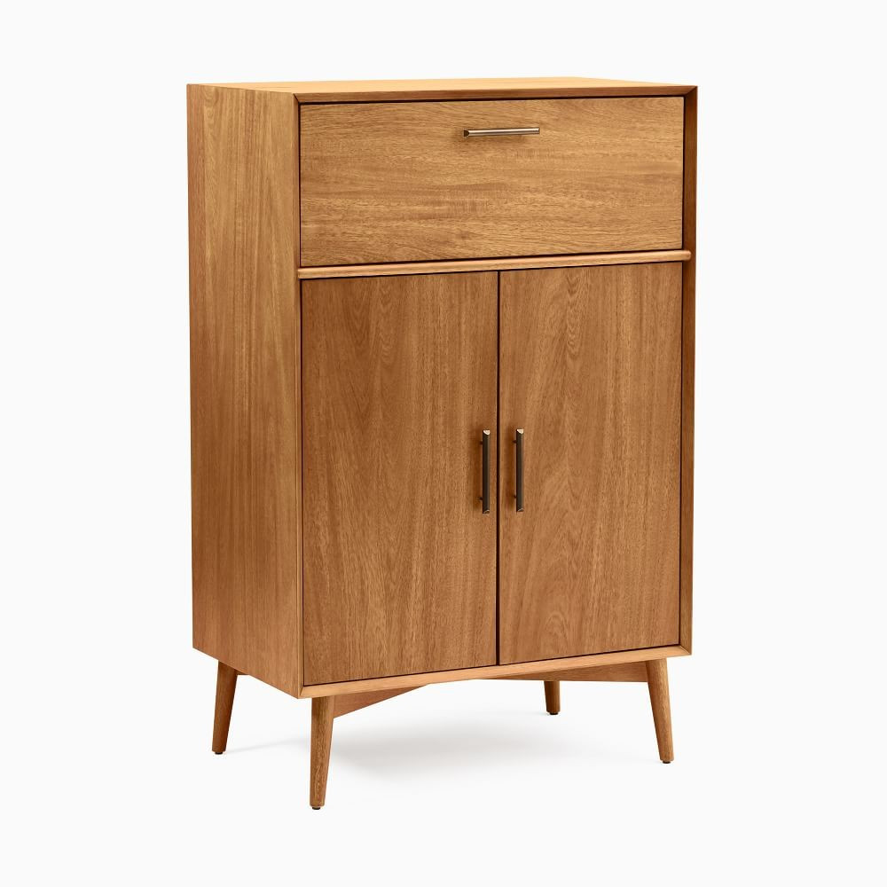 Mid-Century Bar Cabinet - Acorn | West Elm (US)