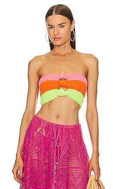 Alix Pinho Neon Color Crop Top in Green, Pink, & Orange from Revolve.com | Revolve Clothing (Global)