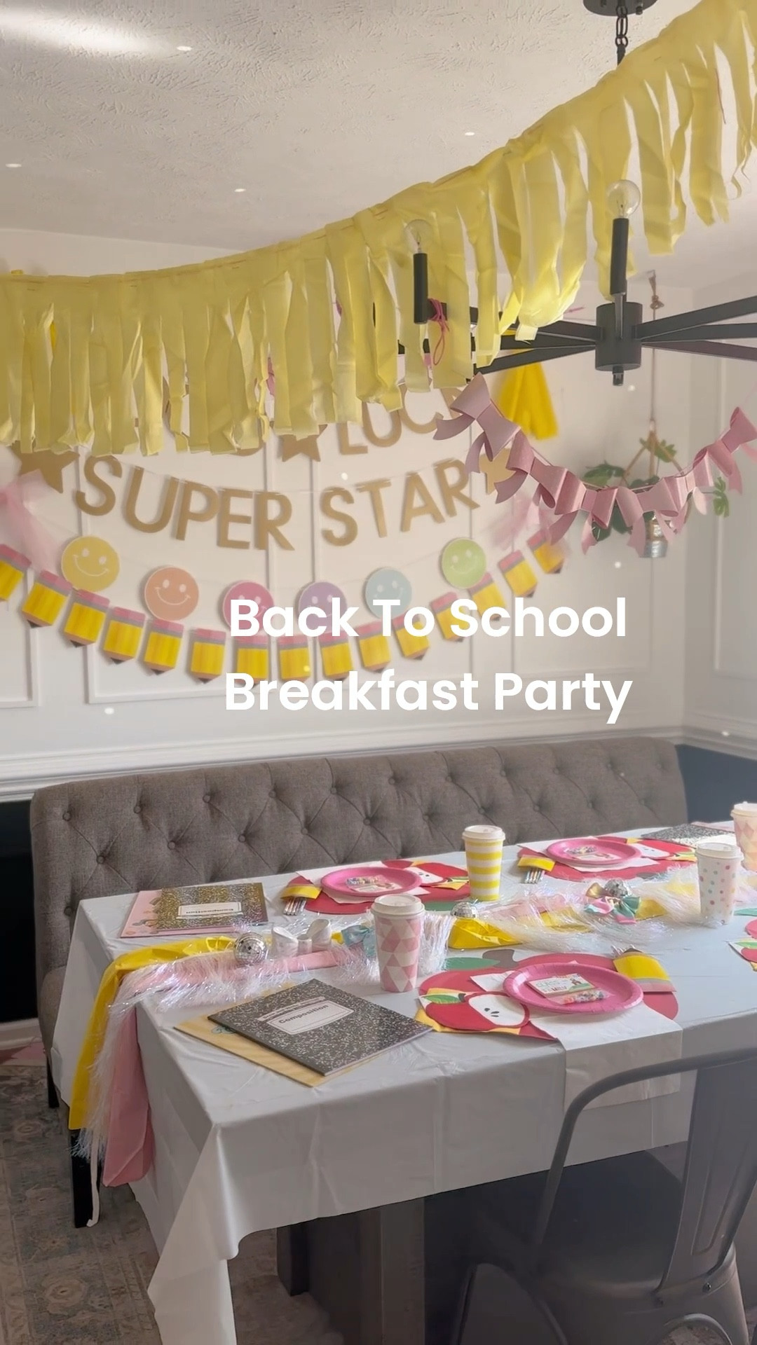 A back to school breakfast party for their first day of school sendoff! #backtoschool #partyathome 📚✏️🚌 #schoolsupplies #schoolparty

#LTKParties #LTKHome #LTKKids