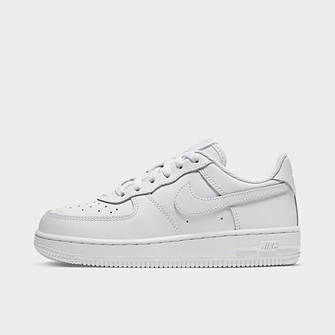 Nike Little Kids' Air Force 1 Low Casual Shoes in White/White Size 12.0 Leather | Finish Line (US)