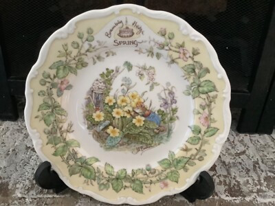 ROYAL DOULTON Spring Series OF 4 Seasons Plate,BRAMLBY HEDGE Gift Collection   | eBay | eBay US