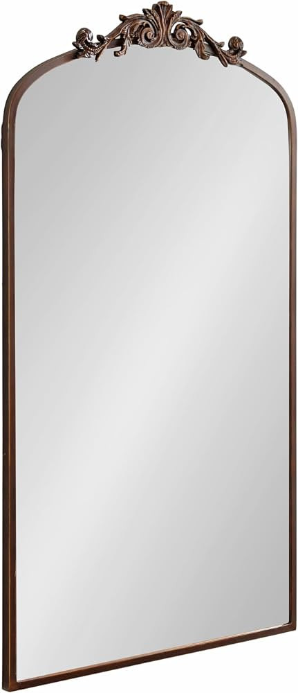 Kate and Laurel Arendahl Glam Arched Tall Panel Mirror, 24 x 42, Bronze, Traditional Baroque Larg... | Amazon (US)