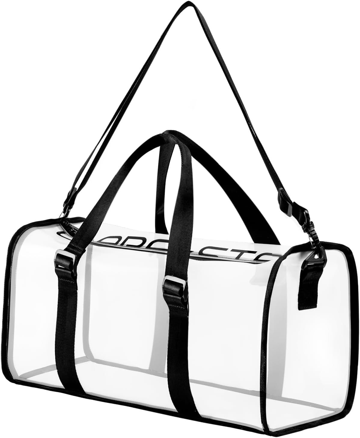 Clear Gym Bag for Men, Crossbody Sling Clear Small Duffle Bag for Traveling Weekender, Clear Bag ... | Amazon (US)