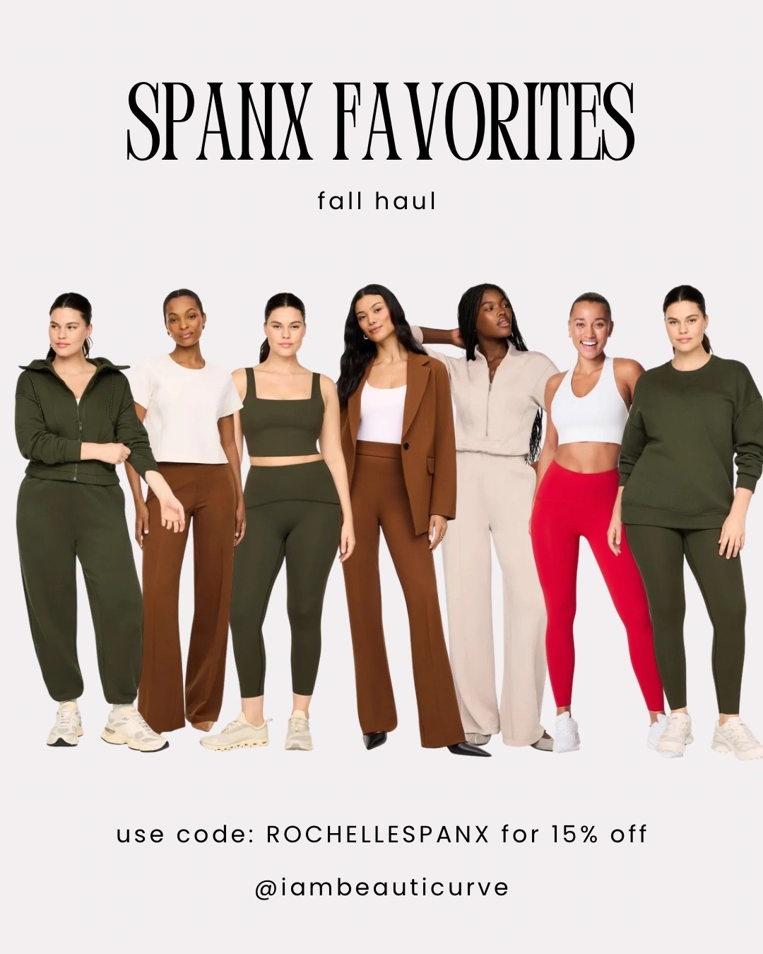 Spanx fall haul is here 🤎 Use code: ROCHELLESPANX for 15% off!