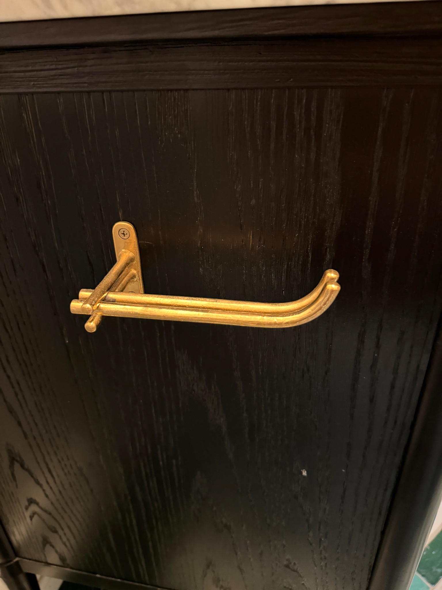 Bath hardware - brass toilet tissue holder

#LTKhome