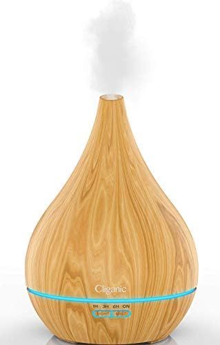 Cliganic Ultrasonic Aromatherapy Diffuser for Essential Oils | Amazon (US)