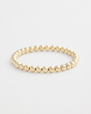 Beaded Gold Tone Stretch Bracelet | Chico's