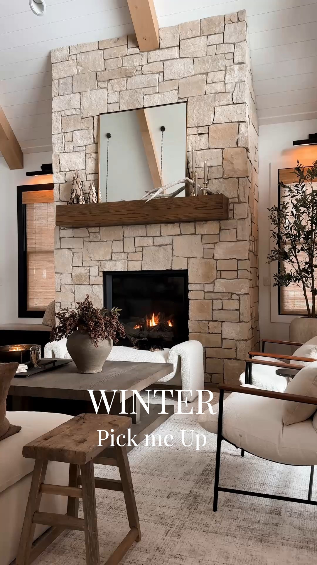 A little Winter pick me up refresh at the lake! After having a bench in front of the fireplace we decided it was a keeper but needed something a little larger. Enter, the most cozy comfy Boucle bench! 

#LTKSaleAlert #LTKSeasonal #LTKHome